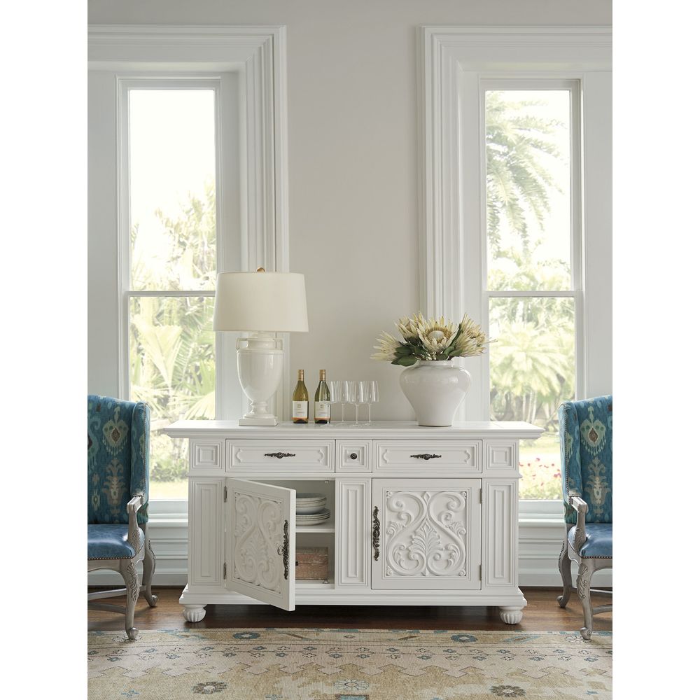 Sideboards & Credenzas Amalfi Buffet - Polo Mallet White
