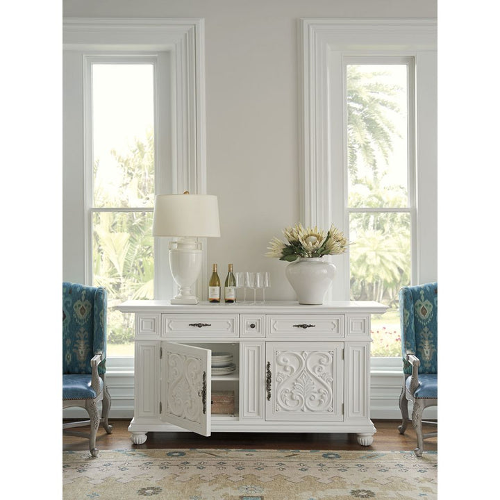 Sideboards & Credenzas Amalfi Buffet - Polo Mallet White