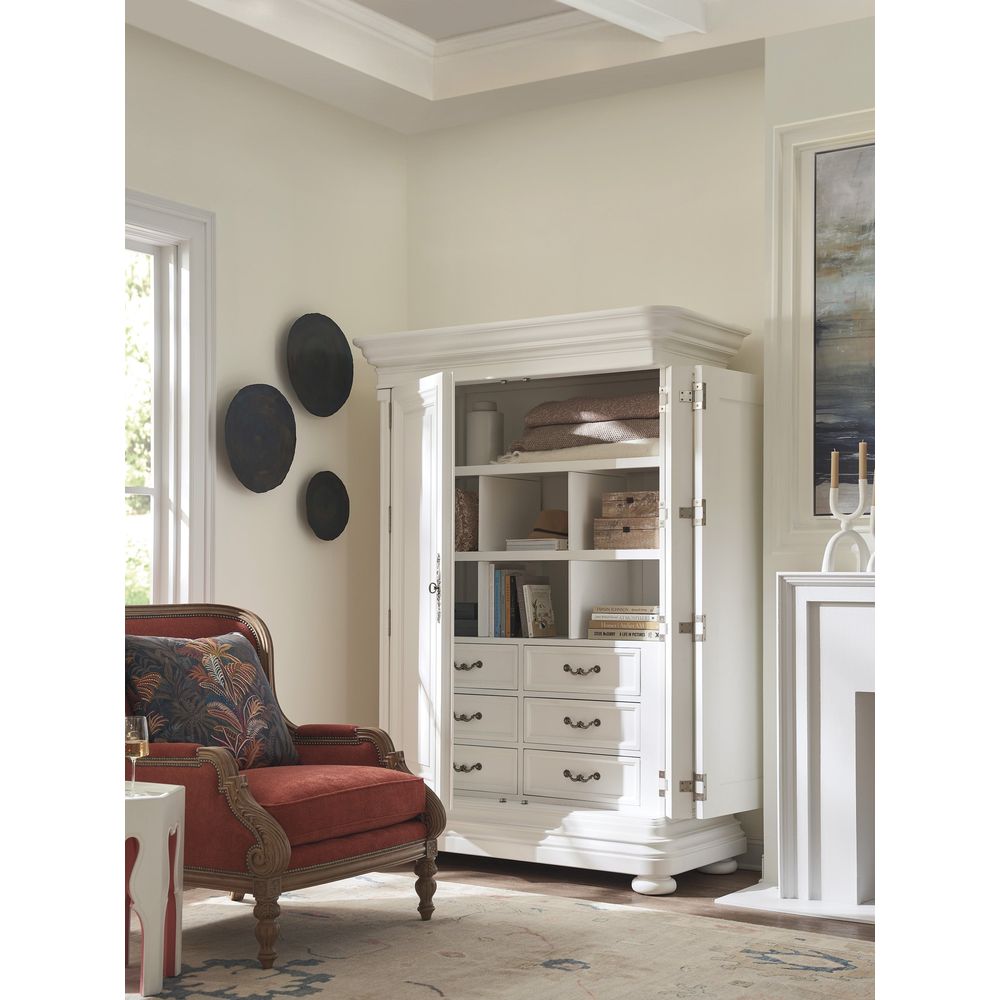 Cabinets & Curios Grand Villa Cabinet - Polo Mallet White