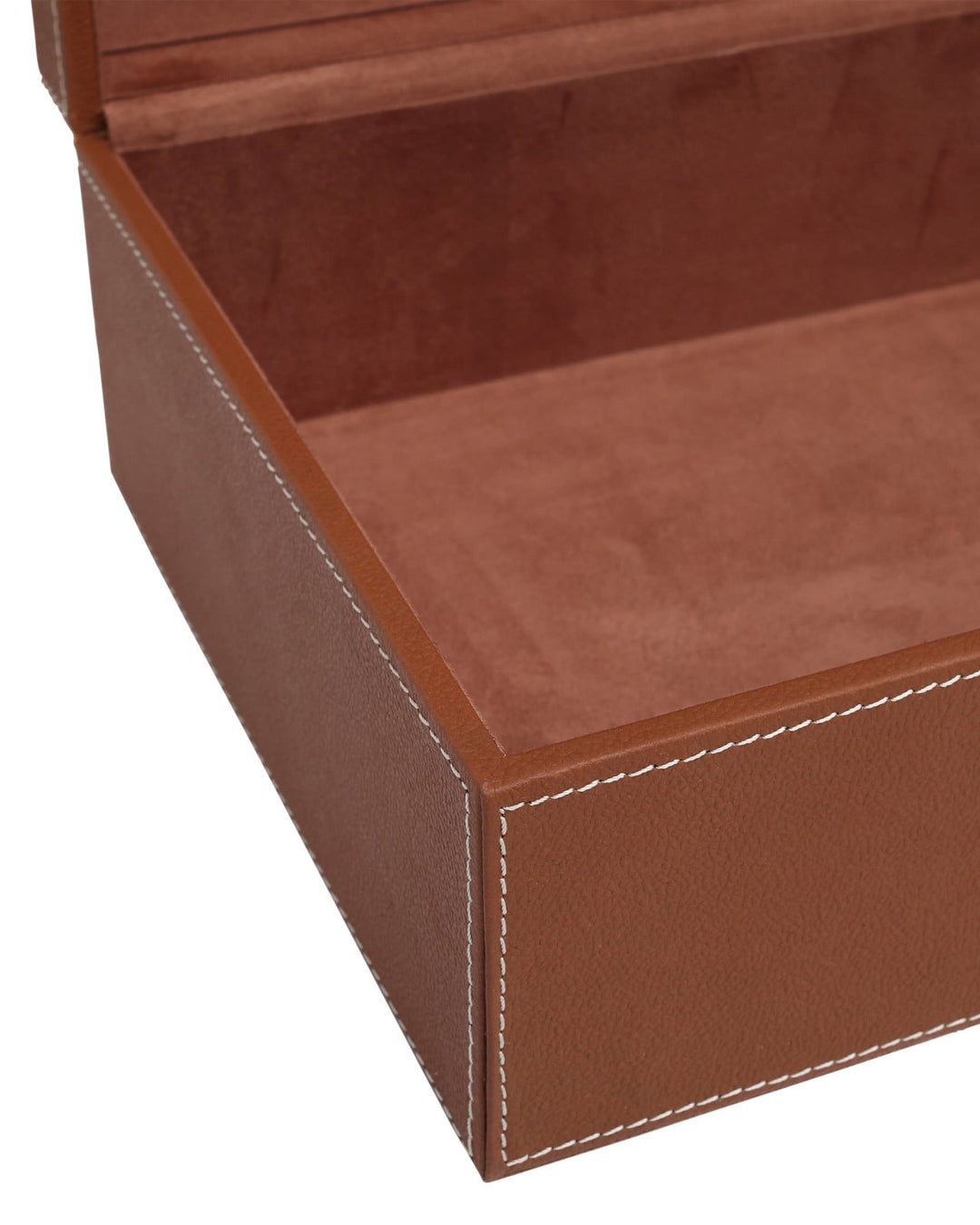 Boxes Leather & Raffia Box Set of 2