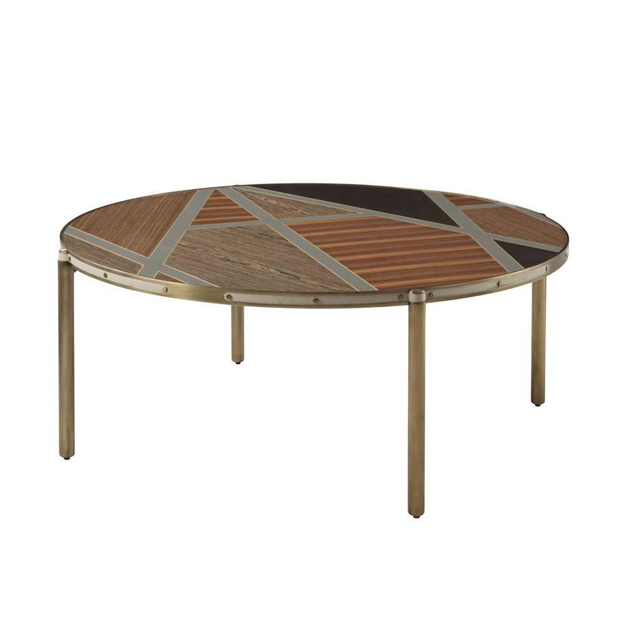 Iconic Round Cocktail Table-Theodore Alexander-THEO-5129-028-Coffee Tables-1-France and Son