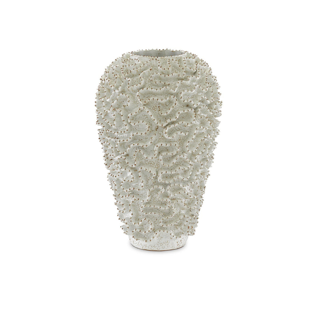 Swirl Large White Vase