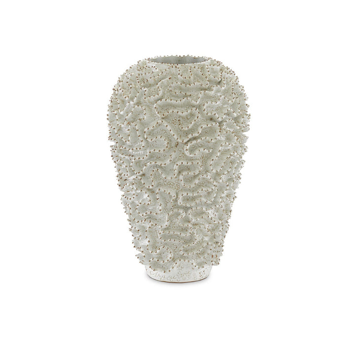 Swirl Large White Vase