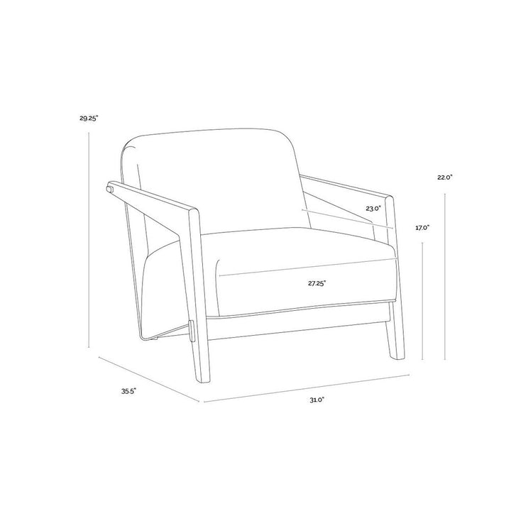 Bosco Lounge Chair - Geralt Linen