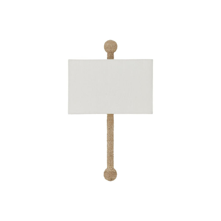 Senegal Wall Sconce, White Shade