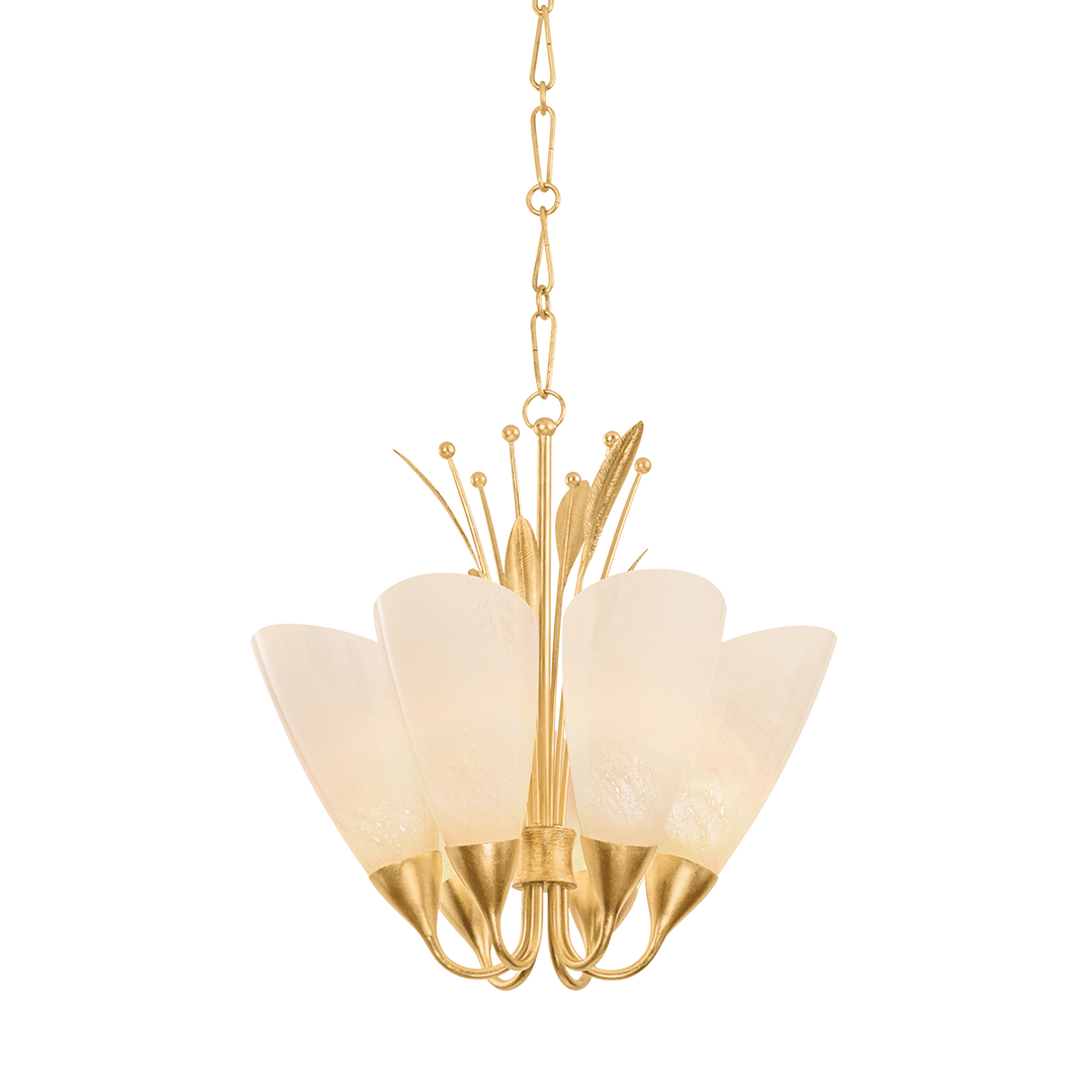 Forest Glen Chandelier - Vintage Gold Leaf