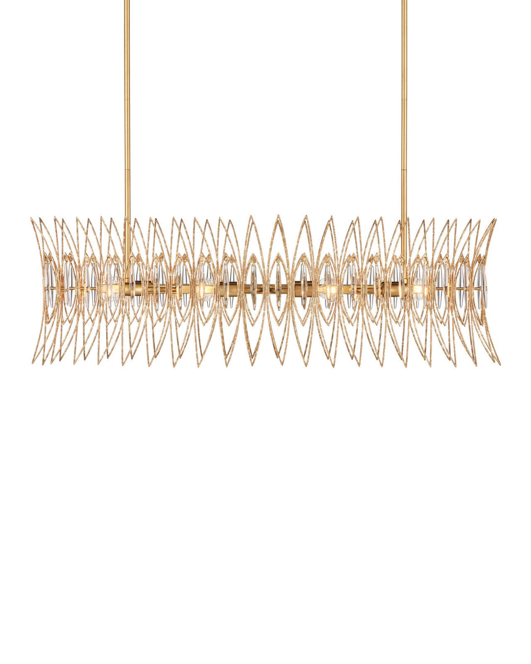 Chandeliers Marquise Oval Gold Chandelier