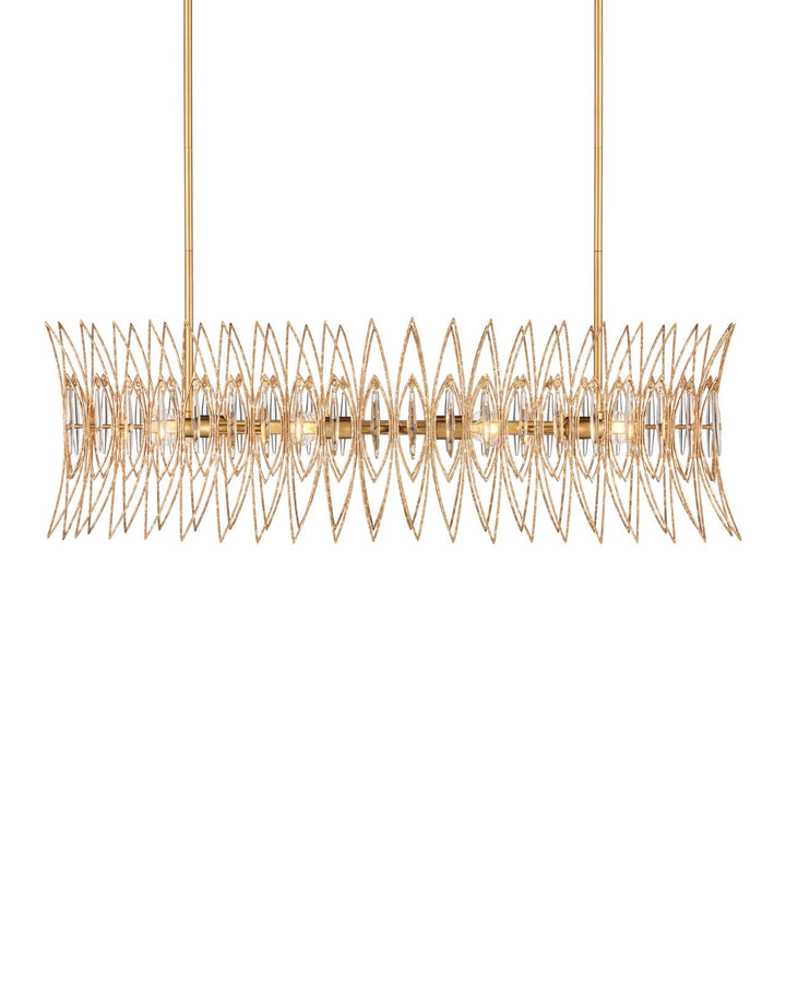 Chandeliers Marquise Oval Gold Chandelier