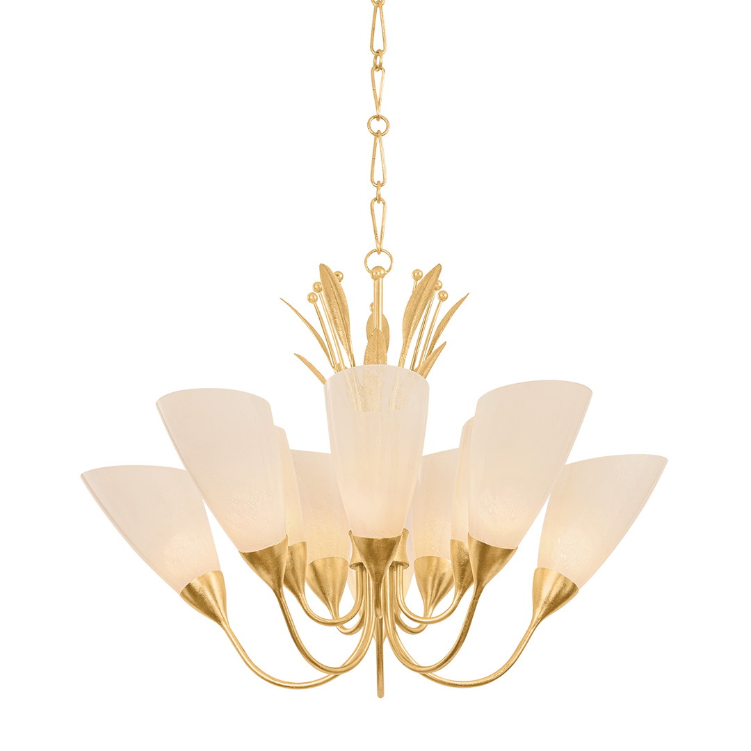 Forest Glen Chandelier - Vintage Gold Leaf