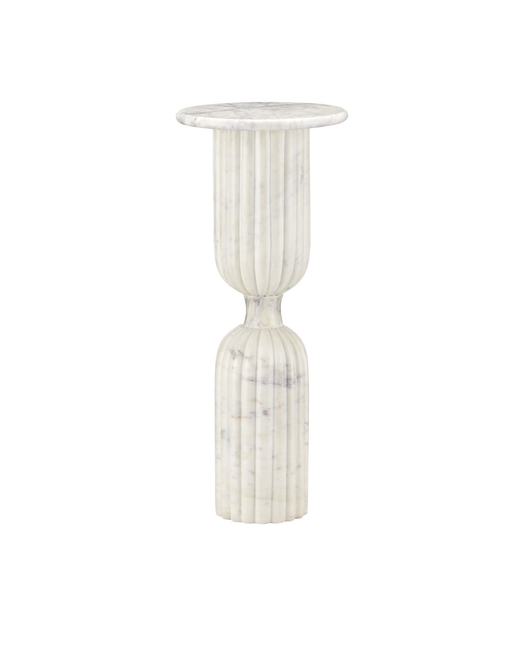 Side Tables Passementerie White Marble Drinks Table