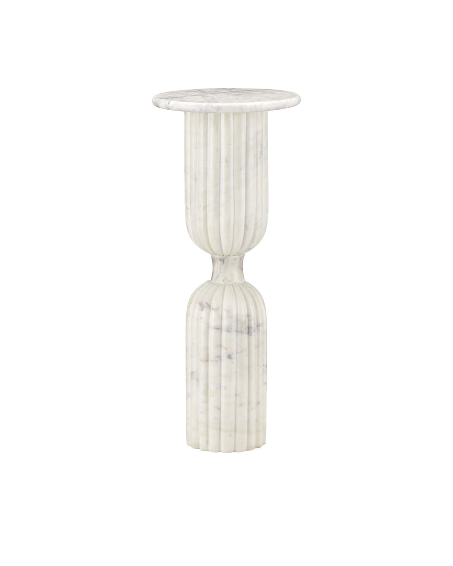 Side Tables Passementerie White Marble Drinks Table