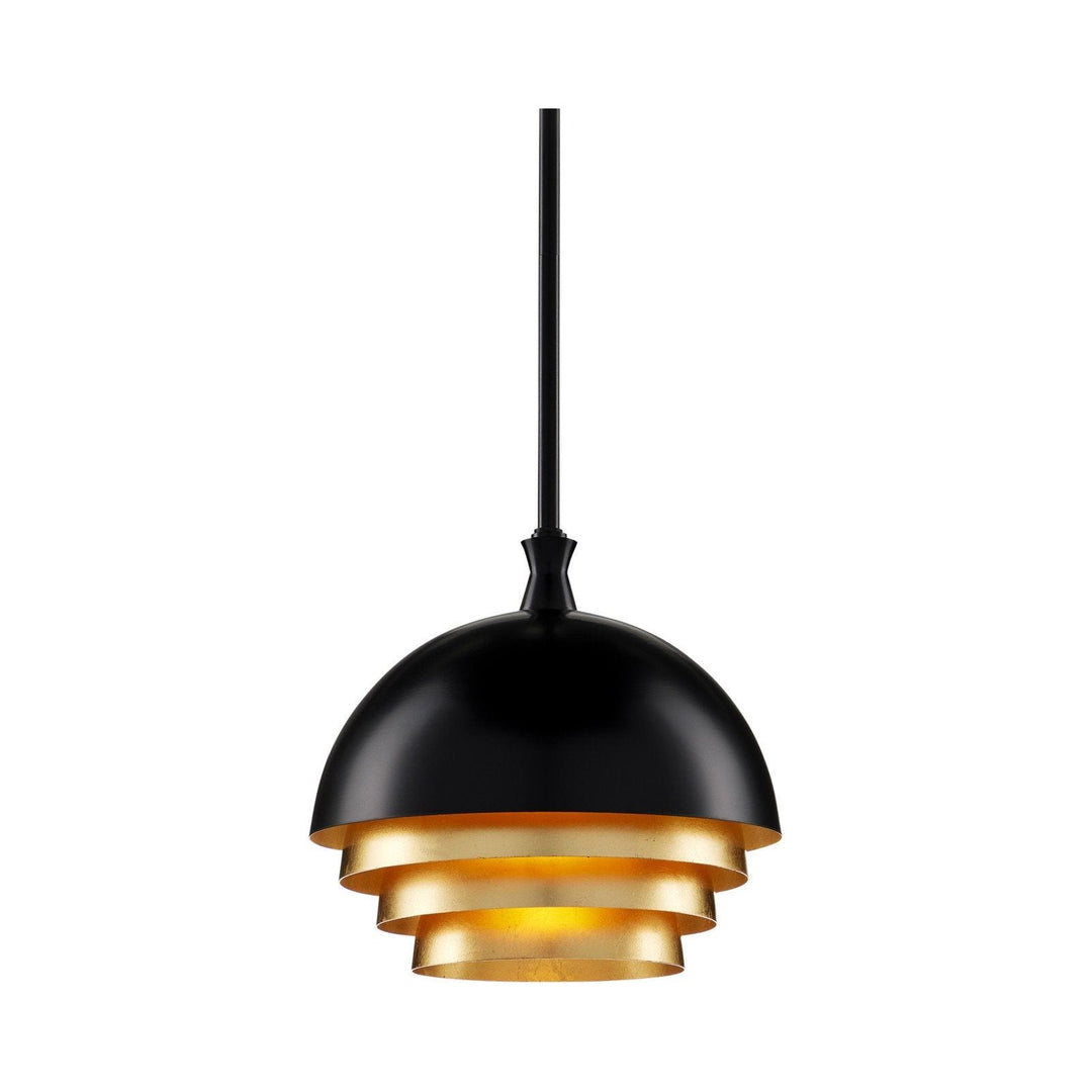 Salviati Medium Black & Gold Pendant