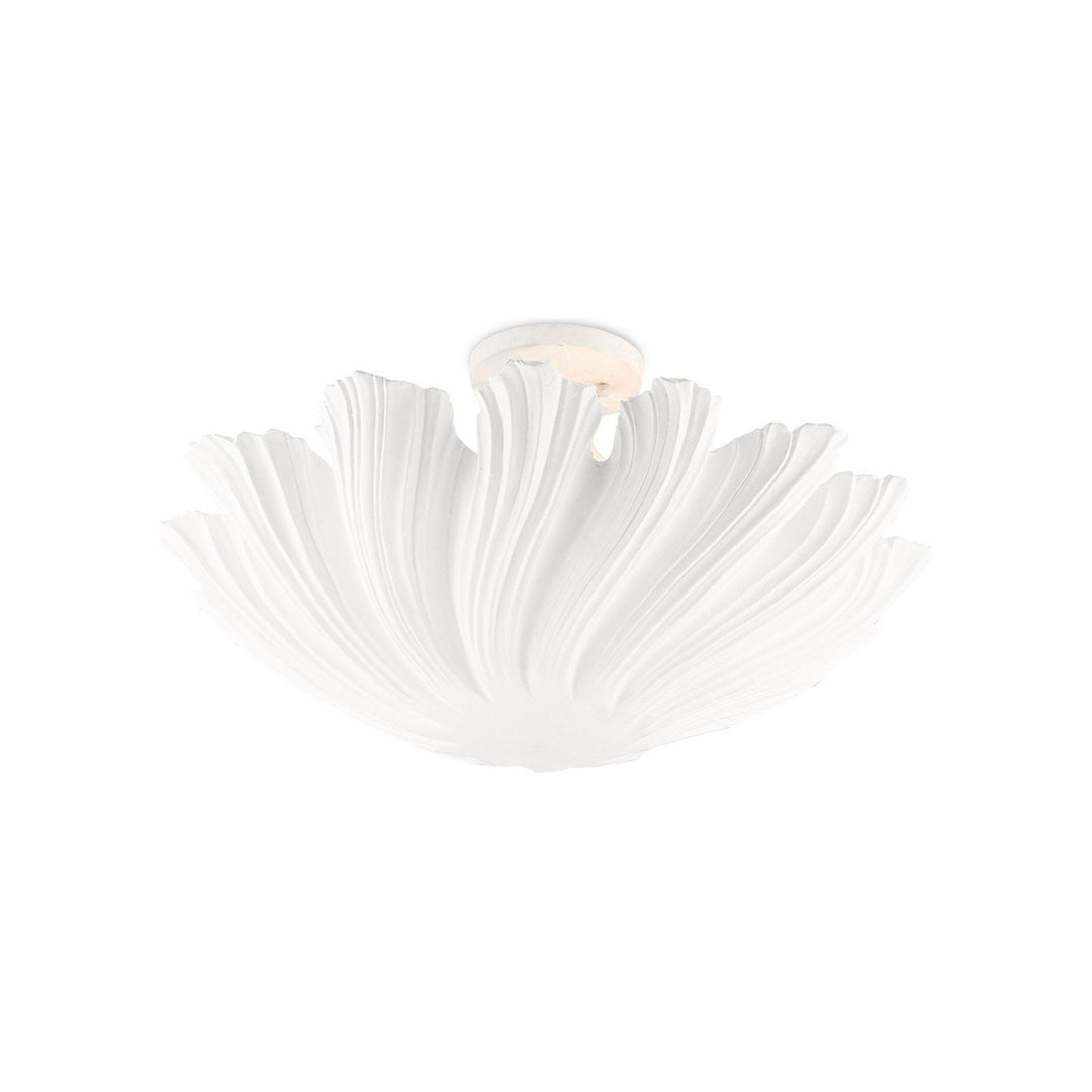 Hadley White Semi-Flush Mount