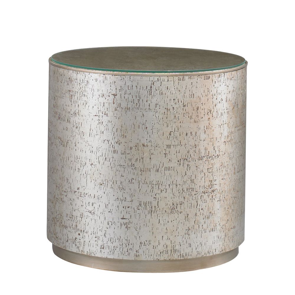 Side Tables Cork Drum End Table