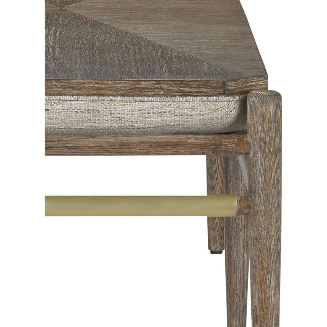 Visby Light Pepper Bench, Calcutta Linen