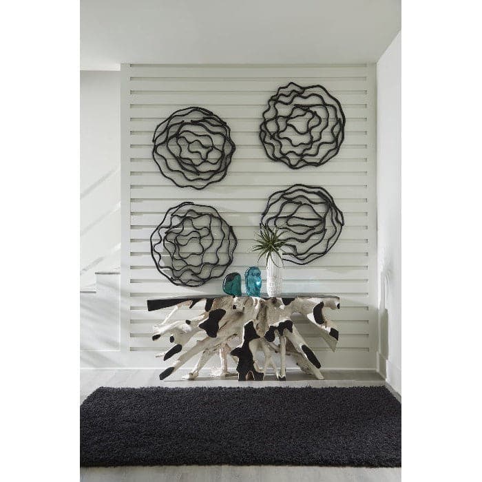 Vine Wall Flower Black-Phillips Collection-PHIL-TH112231-Wall Art-1-France and Son