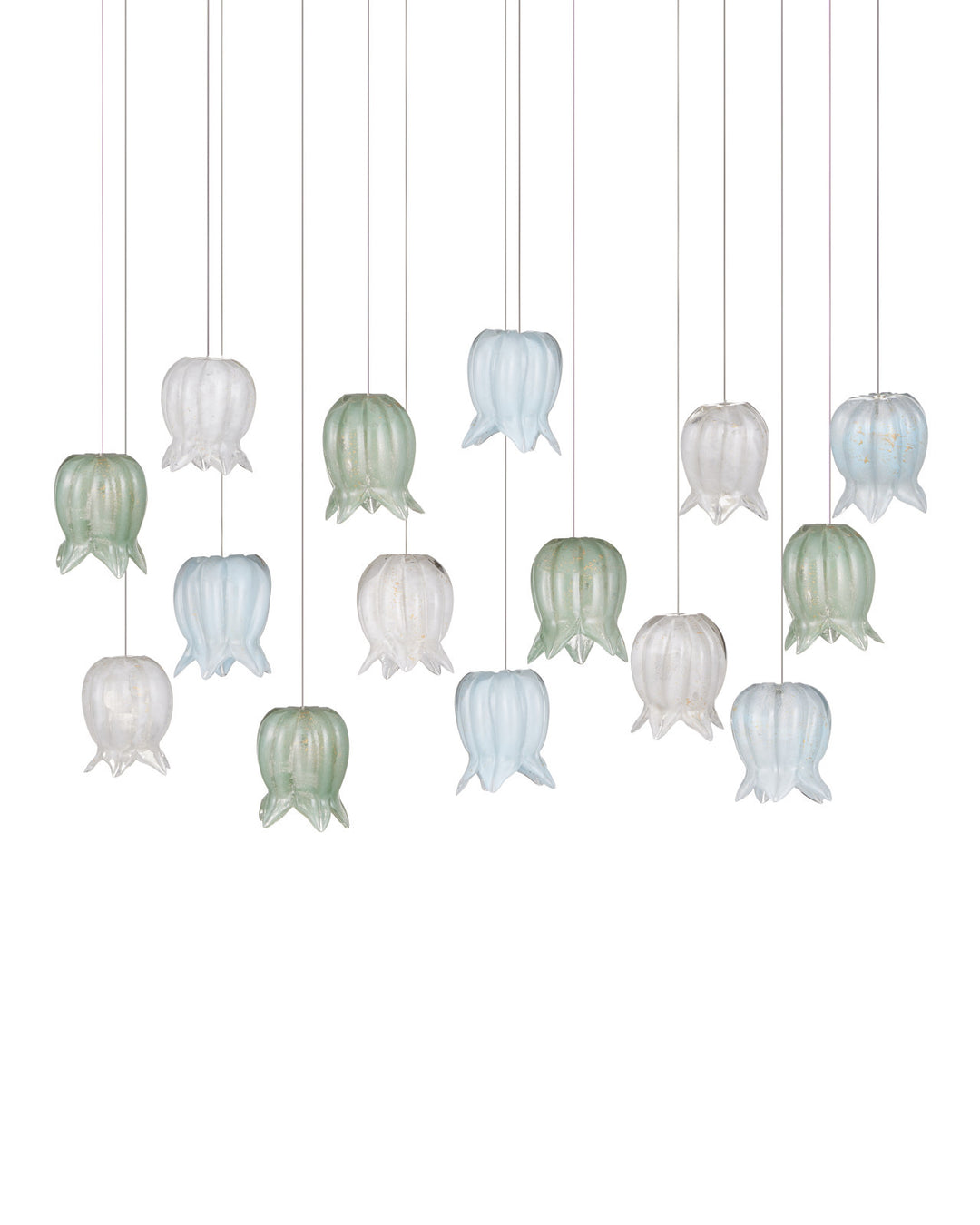 Pendants:Multi Polpo Misto 15-Light Linear Multi-Drop Pendant