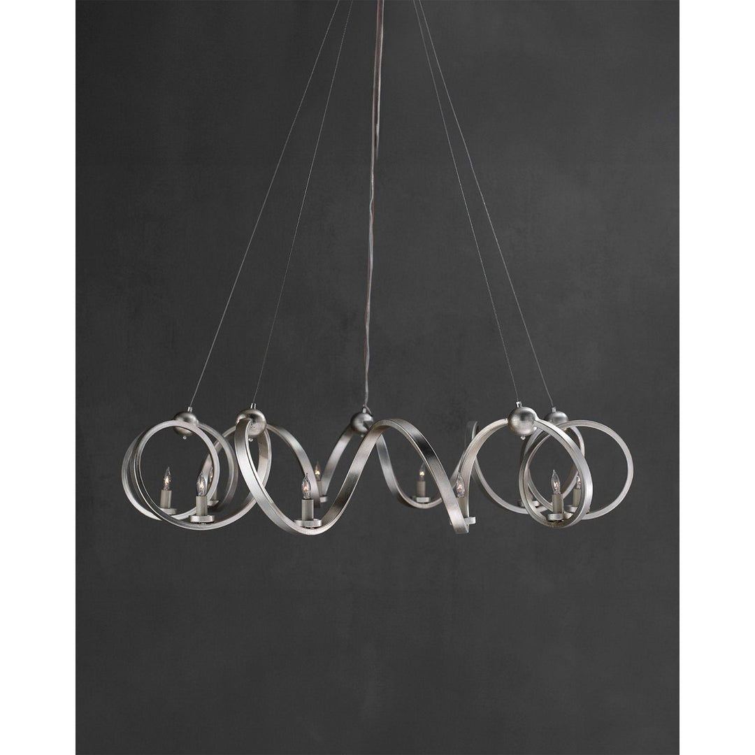 Ringmaster Silver Chandelier