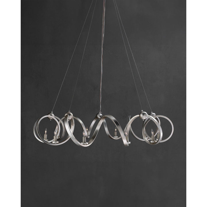 Ringmaster Silver Chandelier