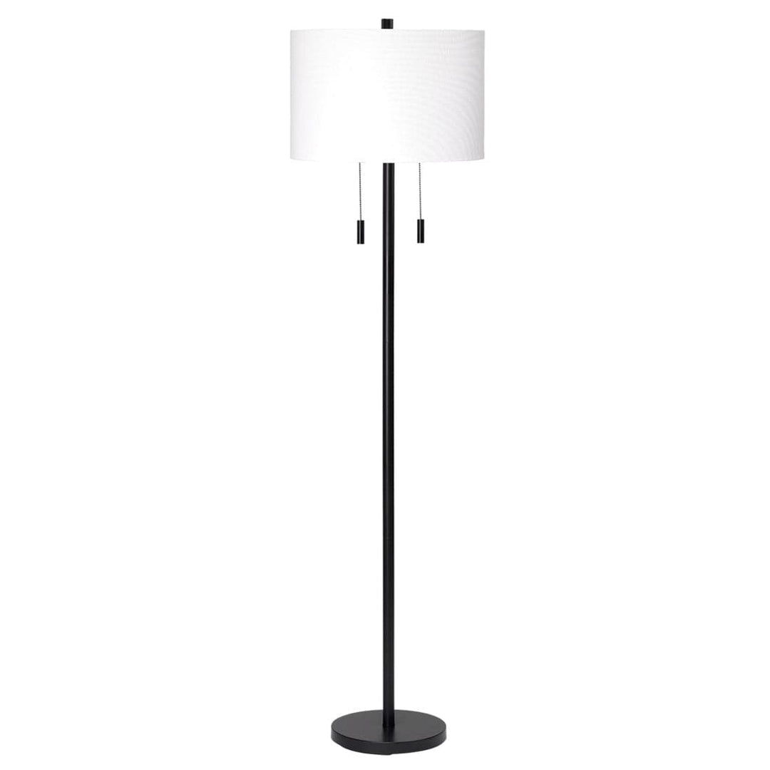 Lincoln Floor Lamp-Jamie Young-JAMIEYO-LS9LINCFLBK-Floor LampsMatte Black Metal-1-France and Son