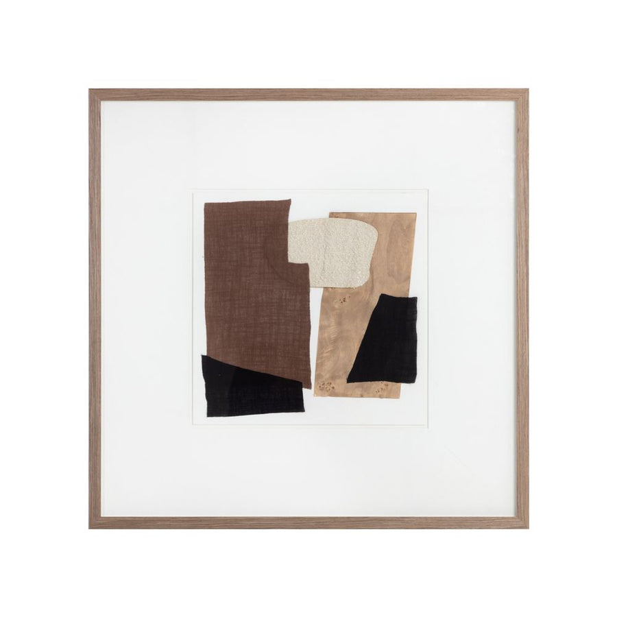 Wall Art Family Dynamics Ⅰ - 40" X 40" - Dark Brown Frame