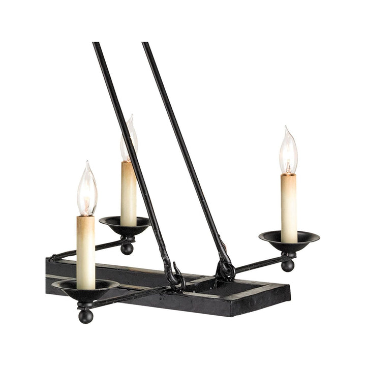 Houndslow Black Rectangular Chandelier