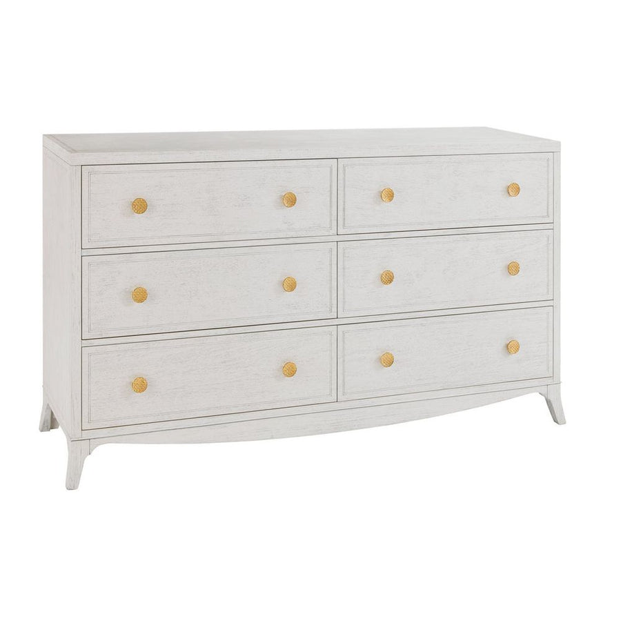 Dressers & Chests Hampton 6 Drawer Dresser - White