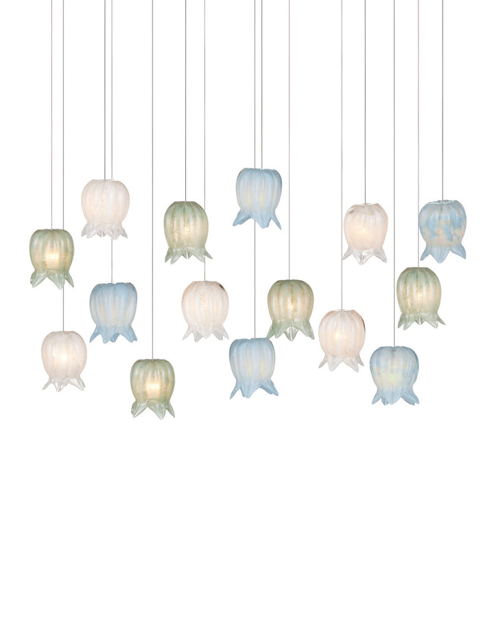 Pendants:Multi Polpo Misto 15-Light Linear Multi-Drop Pendant