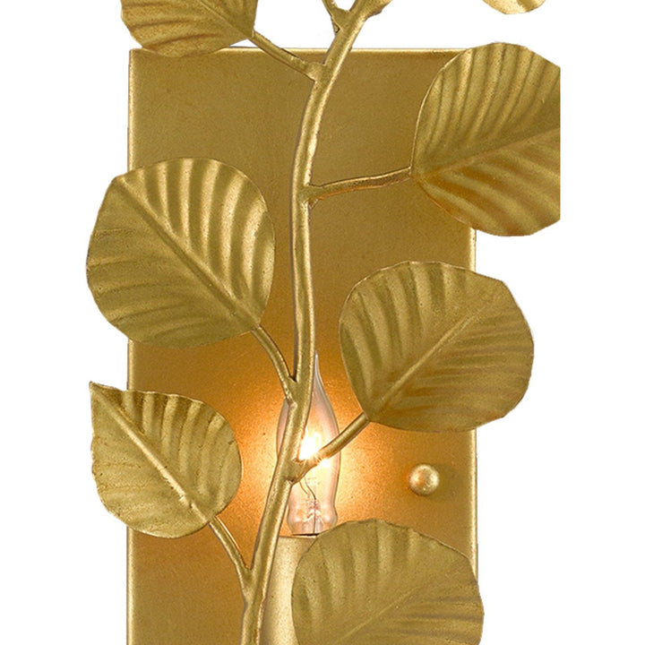 Golden Eucalyptus Wall Sconce