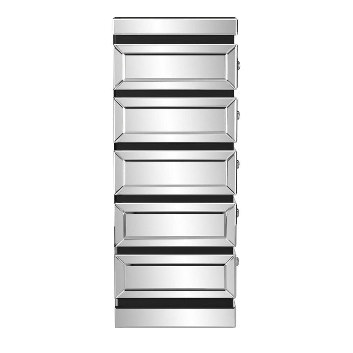 5-Tiered Mirrored Tower with Drawers-The Howard Elliott Collection-HOWARD-99063-Dressers-4-France and Son