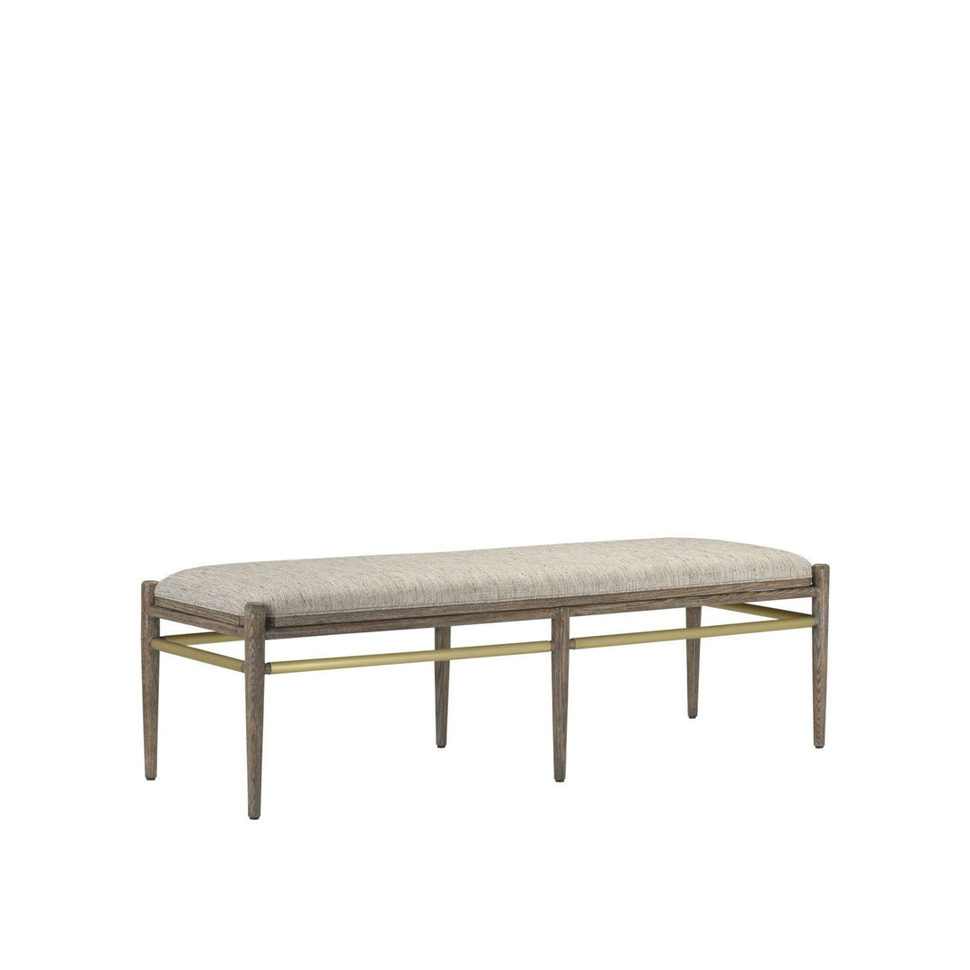 Visby Light Pepper Bench, Calcutta Linen