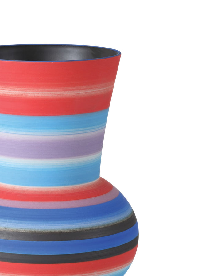 Vases Happy 80's Medium Bright Blue & Red Vase