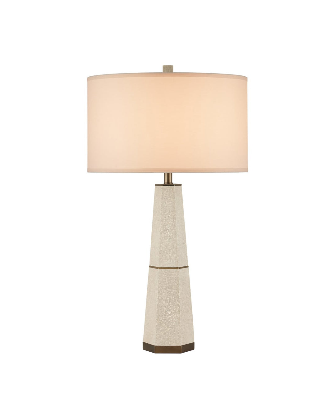 Table Lamps Galuchat Ivory Tapered Table Lamp