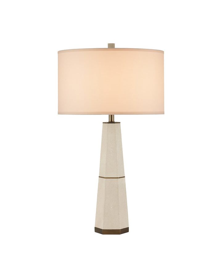 Table Lamps Galuchat Ivory Tapered Table Lamp