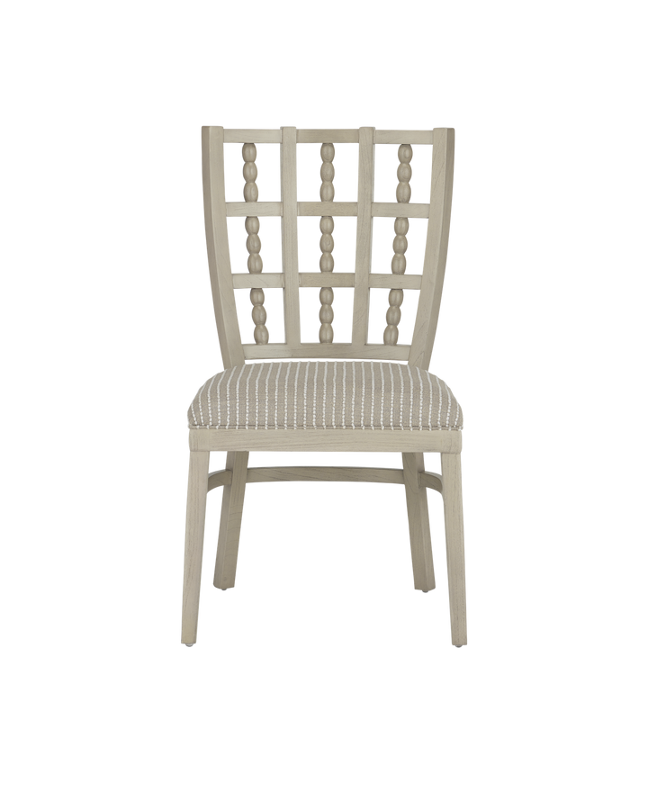 Norene Gray Chair, Demetria Parchment