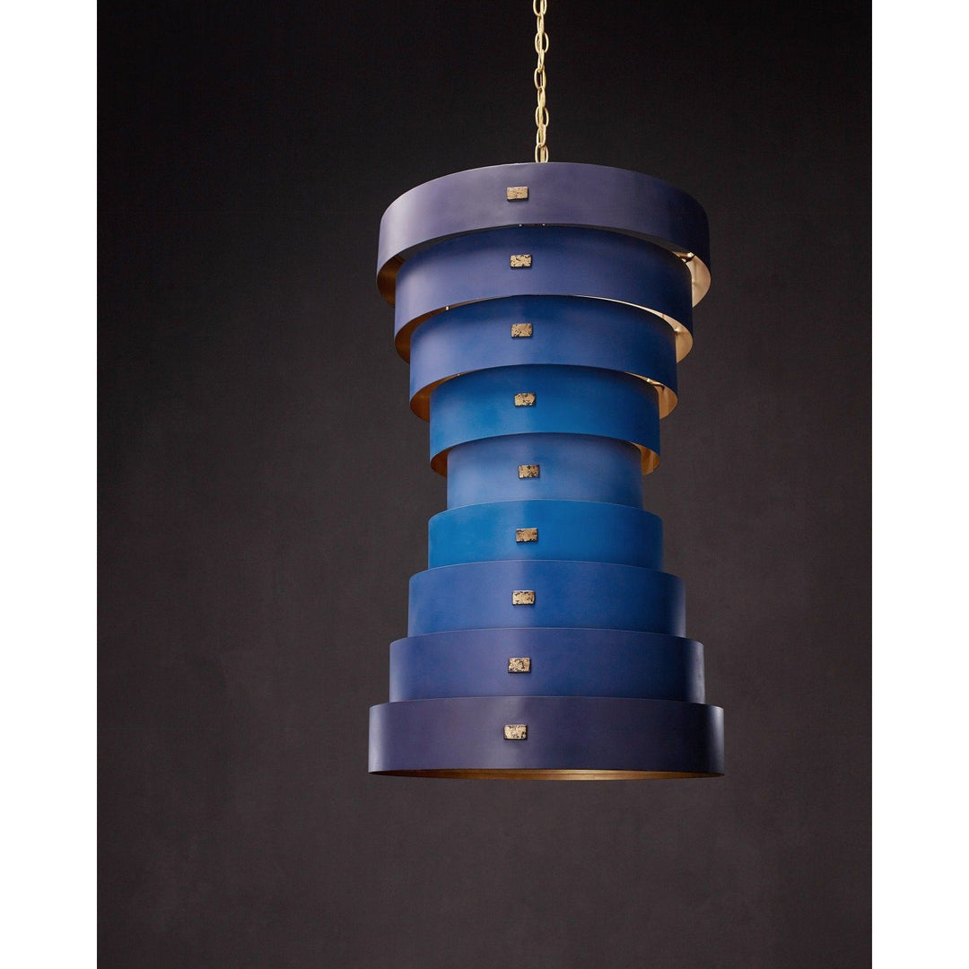 Graduation Large Blue Chandelier