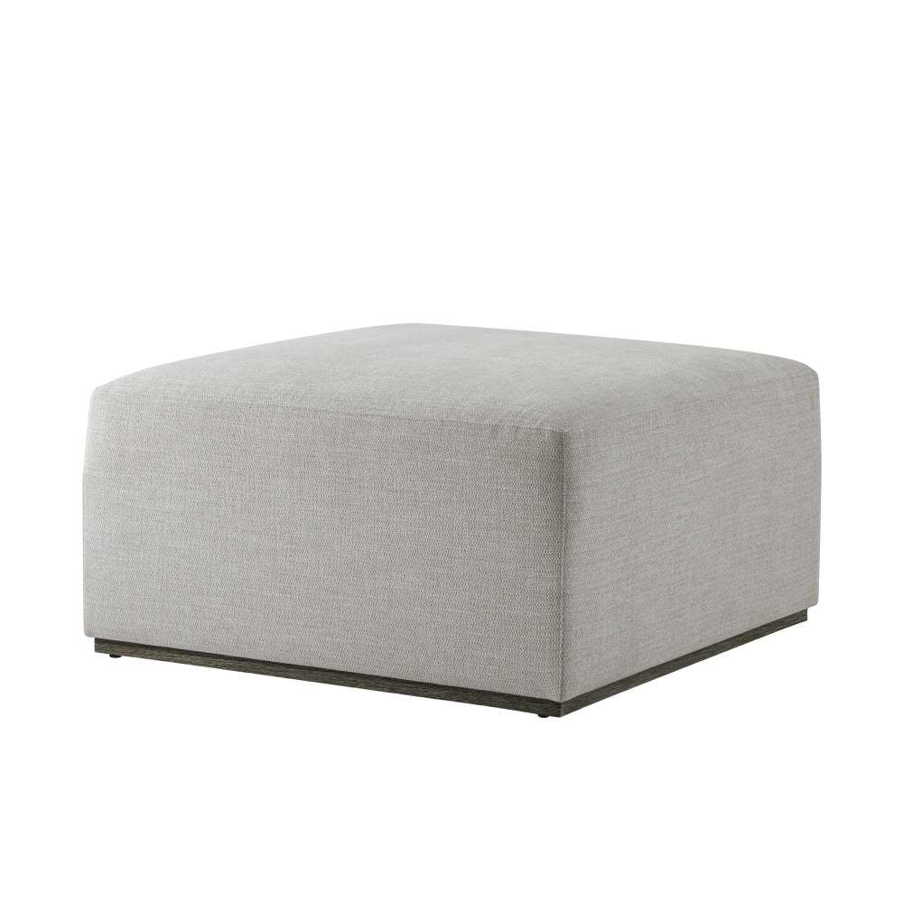 Repose Upholstered Ottoman-Theodore Alexander-THEO-TA44013.1CLN-Stools & OttomansII-2-France and Son