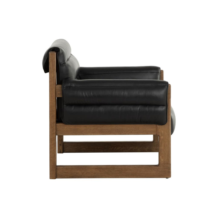 Lounge Chairs Ferguson Lounge Chair - Vintage Black Night Leather