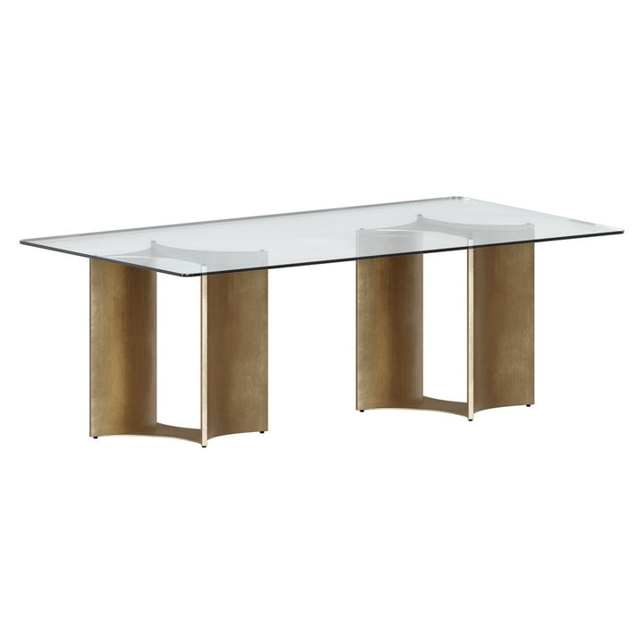 Table Tops Glass Dining Table Top - Rectangular - Clear - 86.5"