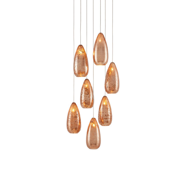 Rame 7-Light Round Multi-Drop Pendant