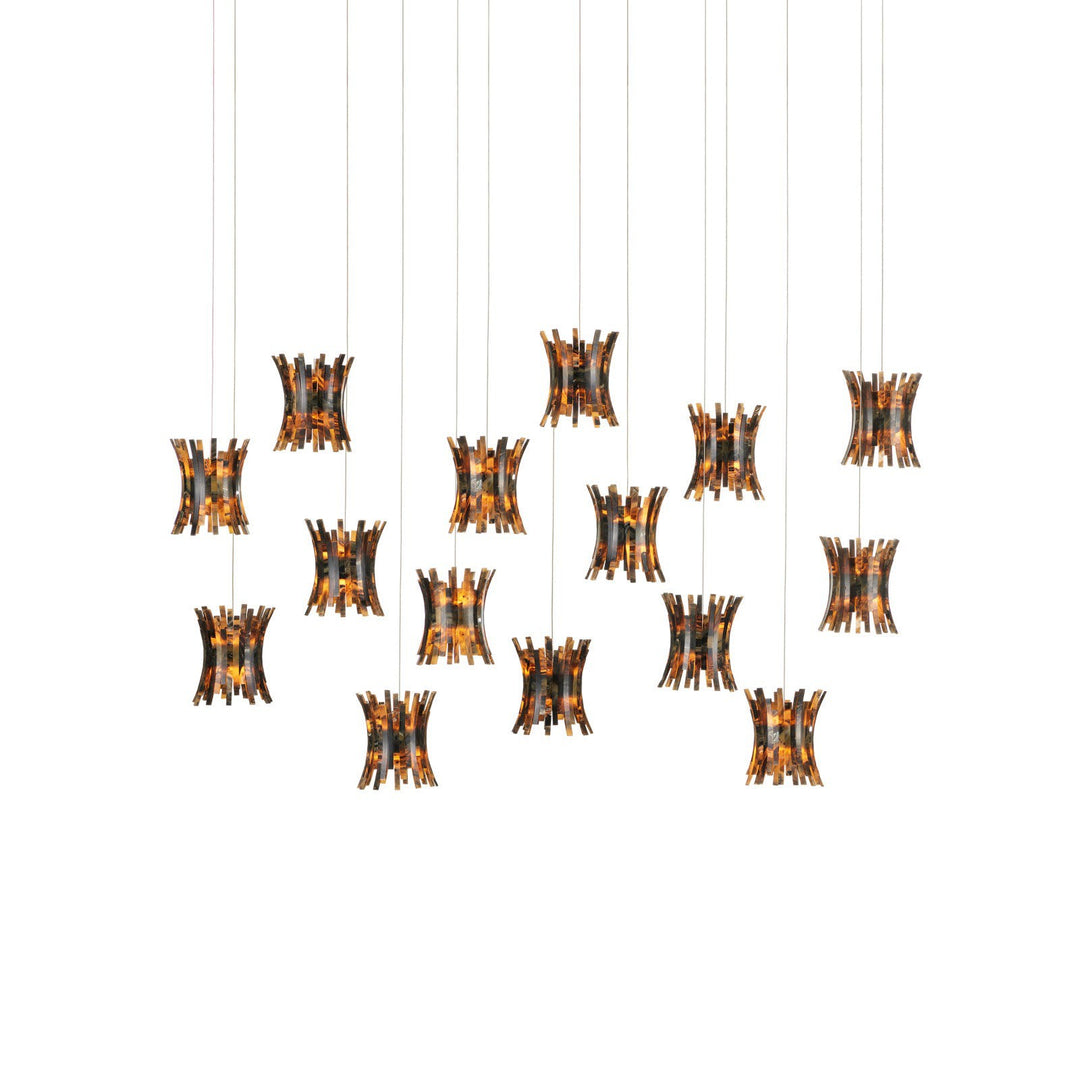 Alsop 15-Light Linear Multi-Drop Pendant