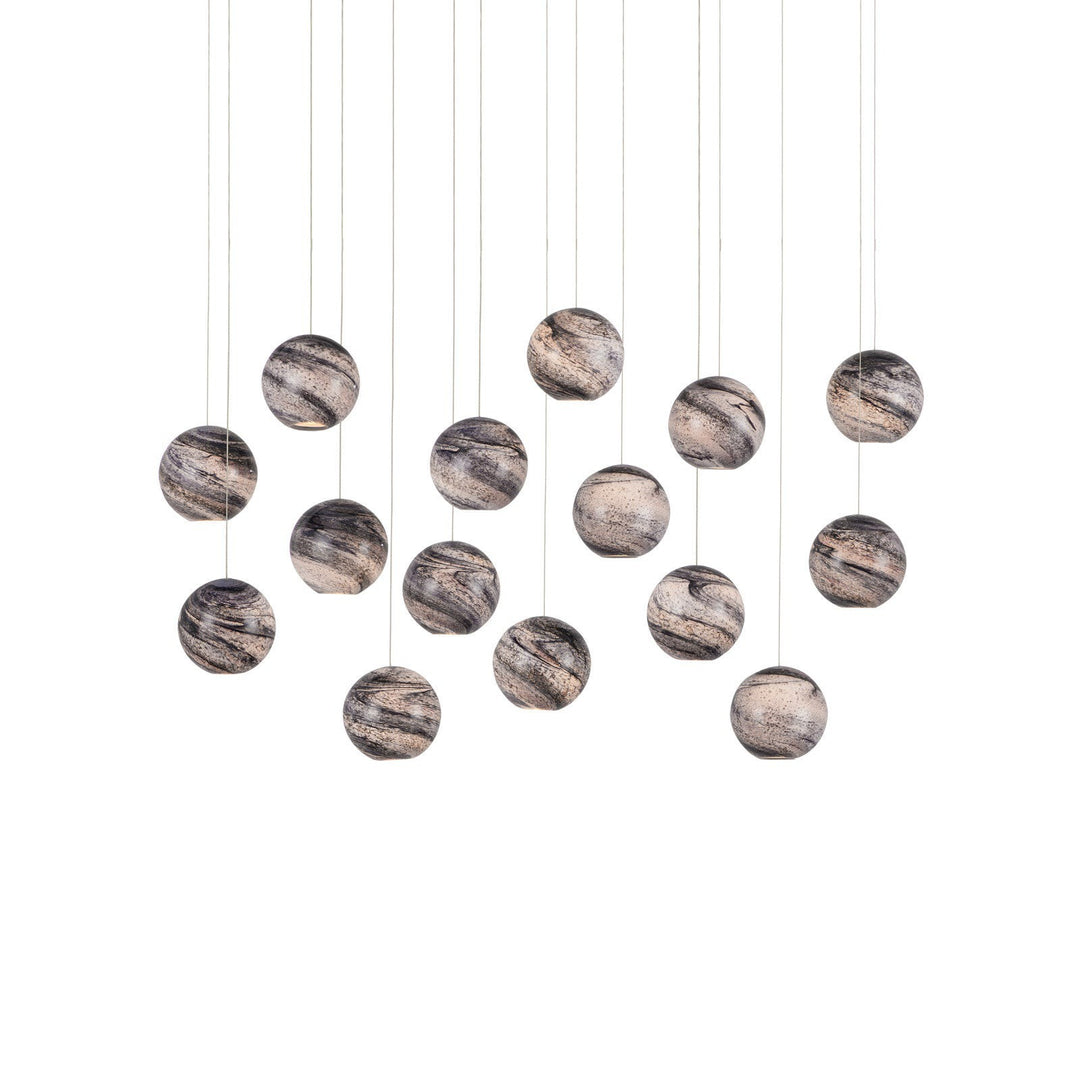 Palatino 15-Light Linear Multi-Drop Pendant