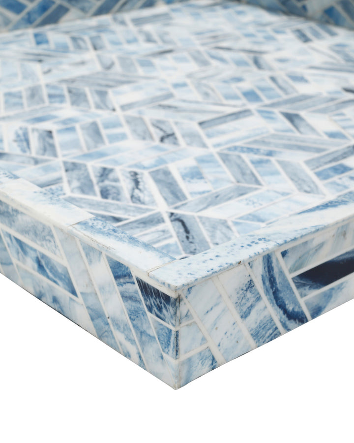 Chance Blue Square Tray