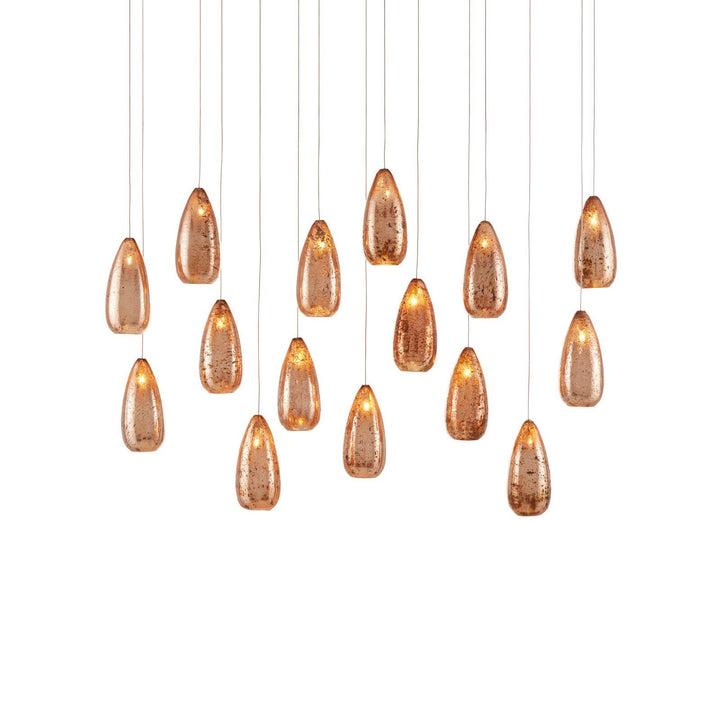 Rame 15-Light Linear Multi-Drop Pendant