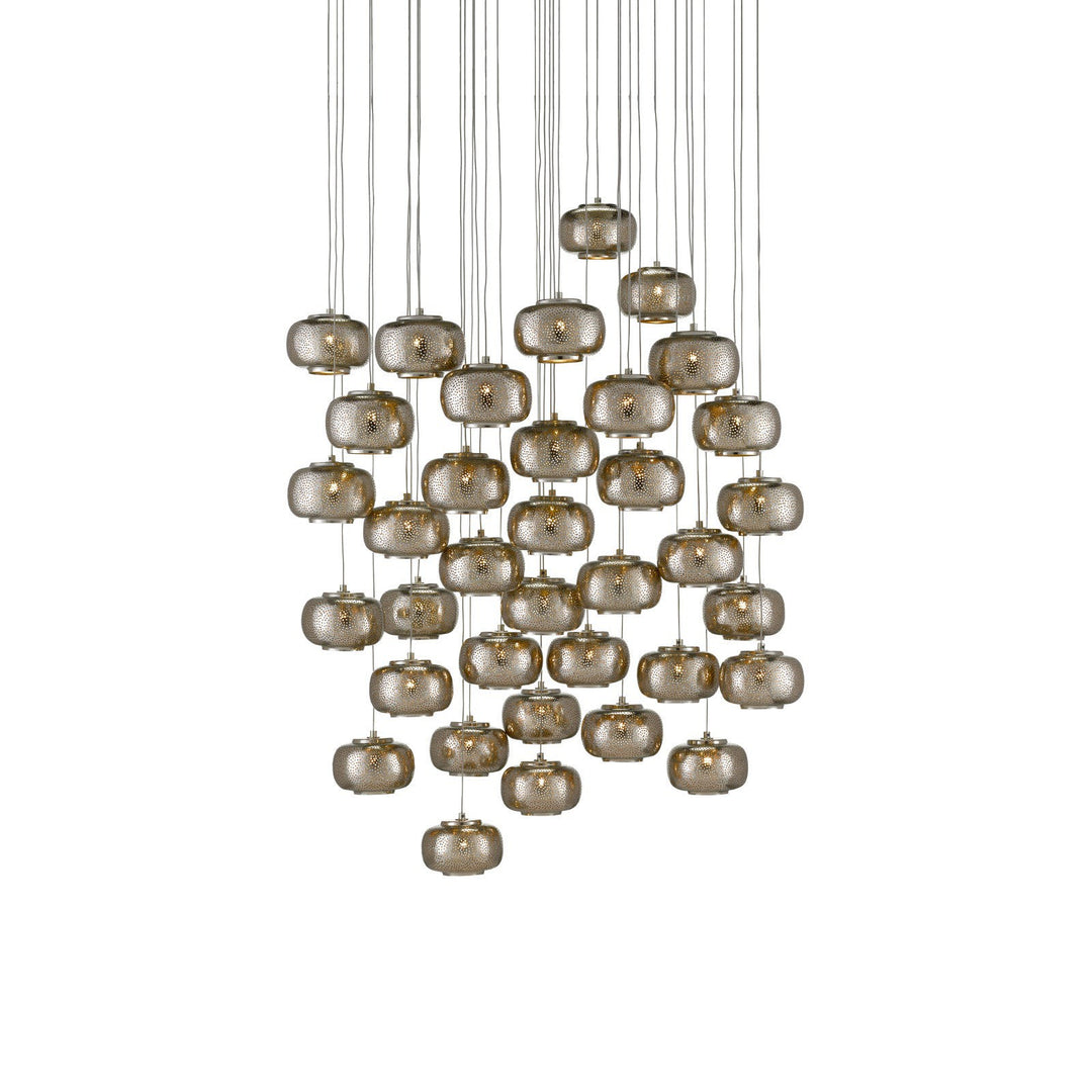 Pepper 36-Light Round Multi-Drop Pendant