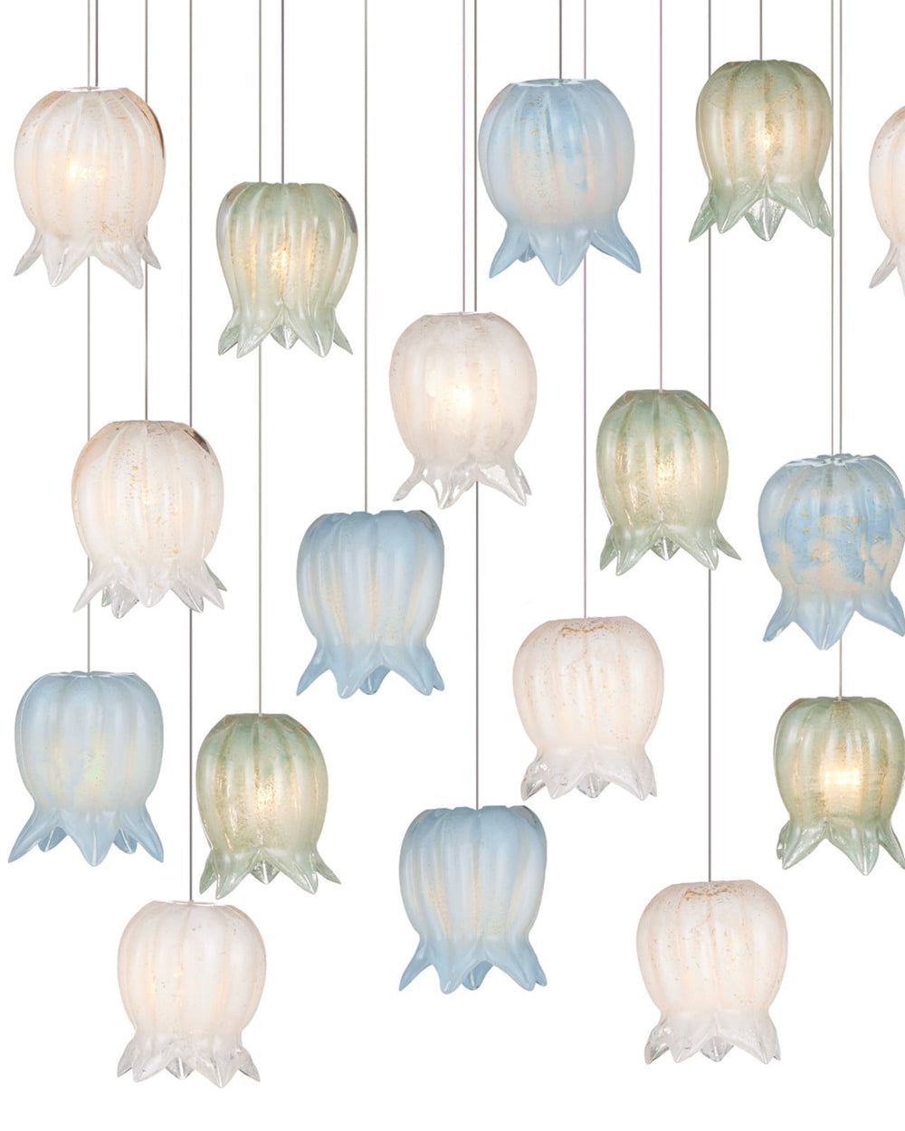 Pendants:Multi Polpo Misto 30-Light Linear Multi-Drop Pendant