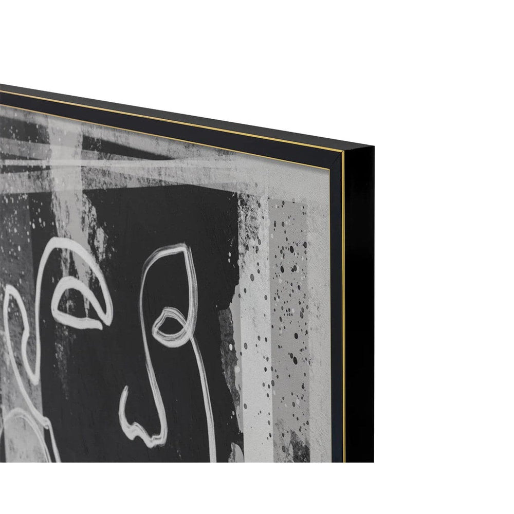 Face To Face (set Of 2) - 40" X 60" - Black Floate-Sunpan-SUNPAN-A0394-Wall Art-2-France and Son