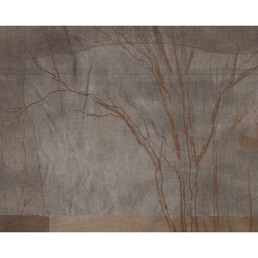 Enchanted Forest - 60" X 40" - Black Floater Frame - Brown