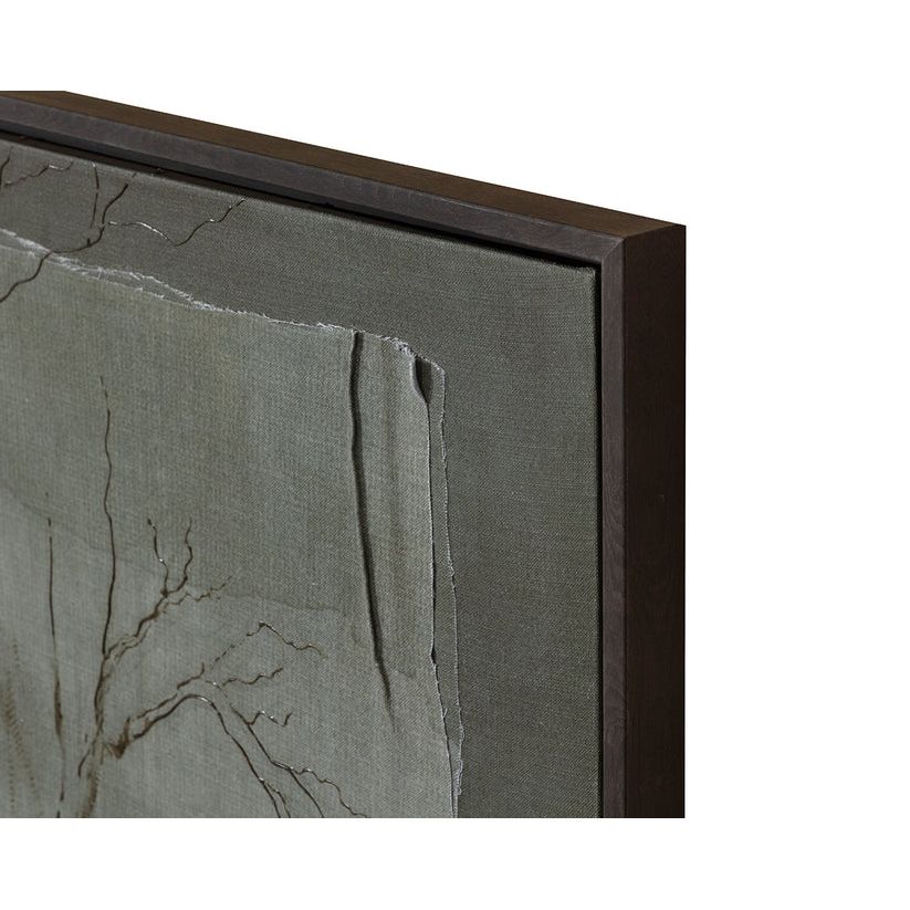 Enchanted Forest - 60" X 40" - Brown Floater Frame - Green