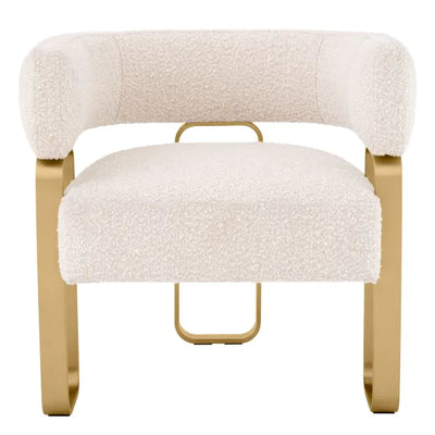 Chair Capricorn bouclé cream-Eichholtz-EICHHOLTZ-A116759-Lounge Chairs-1-France and Son